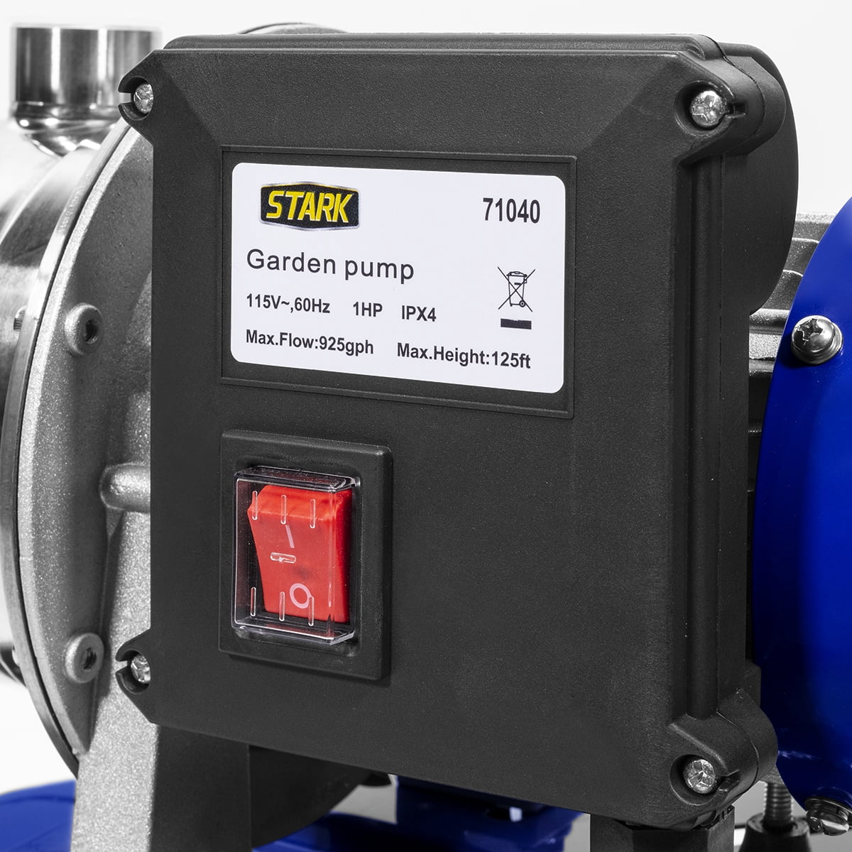 XtremepowerUS 1.5HP Shallow Well Pump With Stainless Steel Pressure Tank, 900 GPH 115V Irrigation Pump, Automatic Water Booster Jet Pump For Home, Garden, Lawn