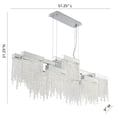 thumbnail image 3 of 30005-013 Eurofase Lighting Rossi Linear Chandelier 10 Light, 3 of 3