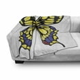 thumbnail image 3 of Swallowtail Butterfly Soft Flannel Fleece Throw Blanket, Big Yellow Machaon Butterfly Illustration Papilio Fauna, Cozy Plush for Indoor and Outdoor Use, 50" x 60", Yellow Black Purple, by Ambesonne, 3 of 6