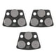 thumbnail image 2 of Paquete De 3 Zapatas De Pulido De Diamante Trapezoidal Zapata De Disco De Recubrimiento De Amoladora De Dientes De 3 Cilindros 30 Grano Negro Para Piso De Concreto Granito Piedra Mármol Ladrillo Piedr, 2 of 14