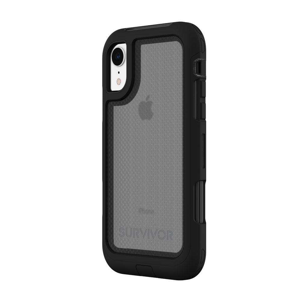 Griffin Survivor Extreme for iPhone XR, Black, ALLWEATHER CASE WITH