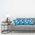 thumbnail image 3 of Ambesonne Nautical Throw Pillow Cover 4 Pack, Welcome on Board Sign, 18", Blue Navy Blue White, 3 of 5