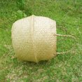 thumbnail image 3 of Cesta tejida para flores Maceta de flores trenzada con algas marinas Cesta tejida Cesta de almacenamiento para plantas de escritorio, 3 of 7