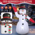 thumbnail image 3 of 8ft Snowman Christmas Inflatables, Blow up with LED Lights Built-in for Holiday/Party/Yard/Garden Decoration, 3 of 7