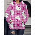 thumbnail image 1 of Chandail à Capuchon pour Femmes T-Shirt à Imprimé Hello Kitty Automne Mode à Capuche Chandail Décontracté Moderne 2023 Aguichant Chandail à Capuchon à Imprimé Léopard, 1 of 7