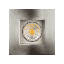 Perlglow 4 inch Square Brushed Nickel Downlight Luminaire, LED Recessed Light Fixtures Ceiling Lights,3500K.