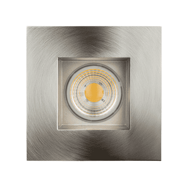 Perlglow 4 inch Square Brushed Nickel Downlight Luminaire, LED Recessed Light Fixtures Ceiling Lights,3500K.