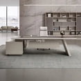 thumbnail image 3 of Designer European Office Desk Boss Conference High Quality Light Luxury Computer Desks Unusual Unique Mesa Escritorio Furniture My Lux Decor Round, 3 of 23