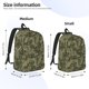 thumbnail image 2 of Balery Green Snake Skin Mochila Clásica Impresa Básica para Viaje, Mochila Escolar Resistente al Agua, Mochila de Lona con Correas Ajustables-Small, 2 of 5