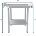 thumbnail image 7 of Pemberly Row 30x24 Heavy Duty 16-Gauge Stainless Steel Equipment Stand in Silver, 7 of 7