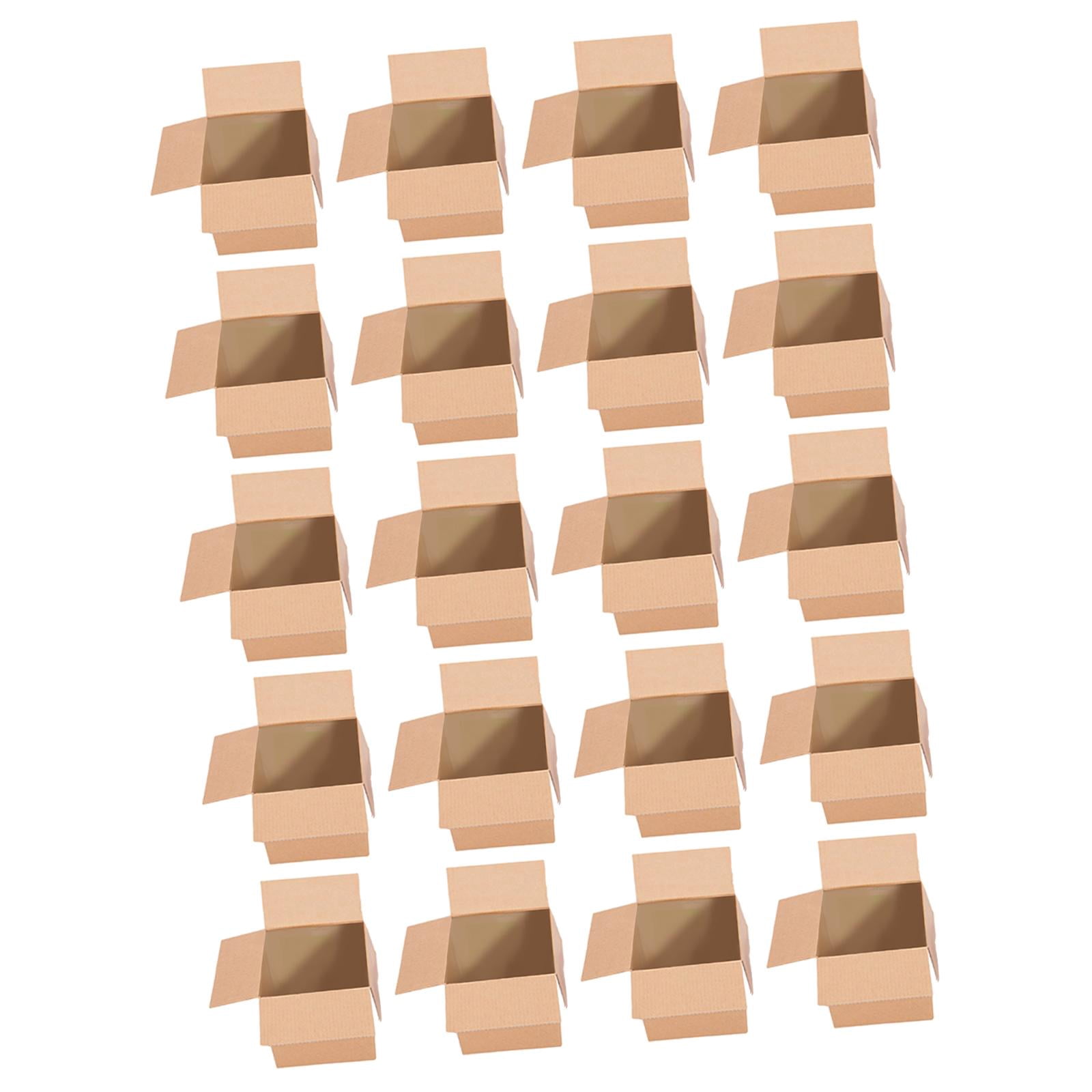 Miulika 20 Pieces Corrugated Cardboard Boxes,Packaging Boxes, Postal Boxes,Mailing Box Moving Boxes for Mailing, Business, Shipping 25x25x25cm