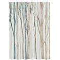 thumbnail image 2 of Brown Blue Tree Fabric Shower Curtain, Art Style Abstract Birch Forest Rustic Wood Polyester Fabric Waterproof Bath Curtain, Farmhouse Bathroom Shower Curtains with Hooks 72X72 inch, 2 of 6