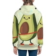 thumbnail image 6 of Kdxio Avocado1 Pattern Kids Boys Girls Zip Up Hoodie 3D Printed Hooded Sweatshirt Hoody Coat with Pocket 7-12 Y-Medium, 6 of 6