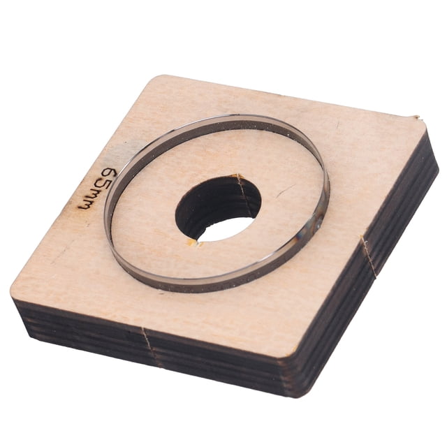 Molde De Corte Circular, Tablero De Madera De Abedul Alta Dureza Fácil Operación Línea Clara Troquel De Perforación Redondo De 65 Mm De Diámetro Para Cuero Tela Plástica