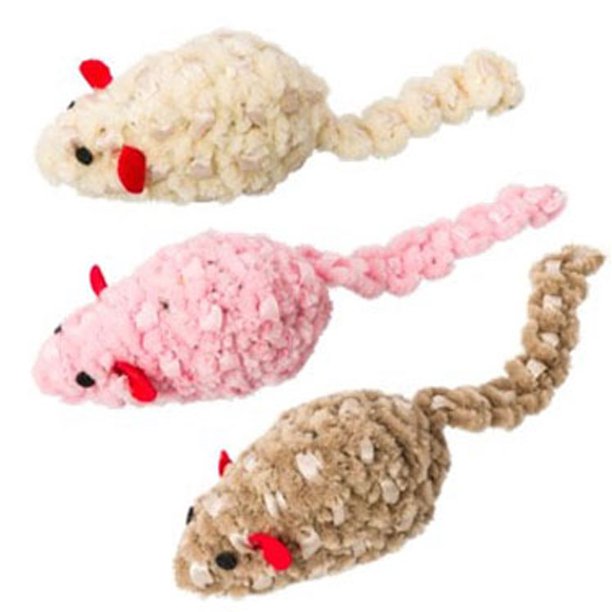 CHENILLE CHASER MOUSE CAT TOY