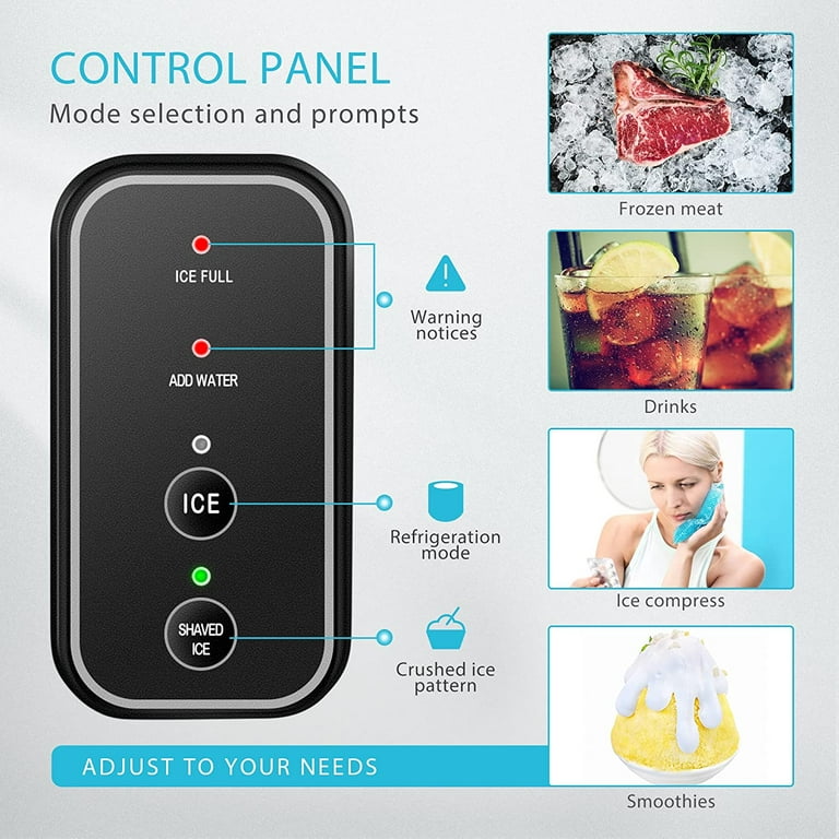 VIVOHOME 2 in 1 Countertop Ice Maker Ice Shaver Machine 33lbs