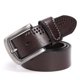 thumbnail image 3 of Cinturón para hombre, cinturón de cuero para hombre, cinturón para hombre, marrón oscuro, se puede acortar, 3 of 5
