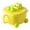 Yellow, variant on 316 Stainless Steel Bowls Plates for Kids Food Feeding Cartoon Shape Scald Proof Containers Dining Tableware Set Green 16x10cm