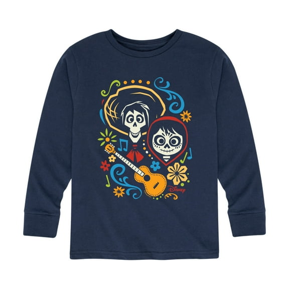 Coco - Hector And Miguel  - Toddler And Youth Long Sleeve Graphic T-Shirt