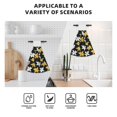 thumbnail image 4 of Wukai Lilies Flowers Print Kitchen Towels Quick Dry Washcloths, Coral Velvet Dishtowels Multipurpose Reusable Cloths, Soft Tea Absorbent Cleaning Cloths, 4 of 7
