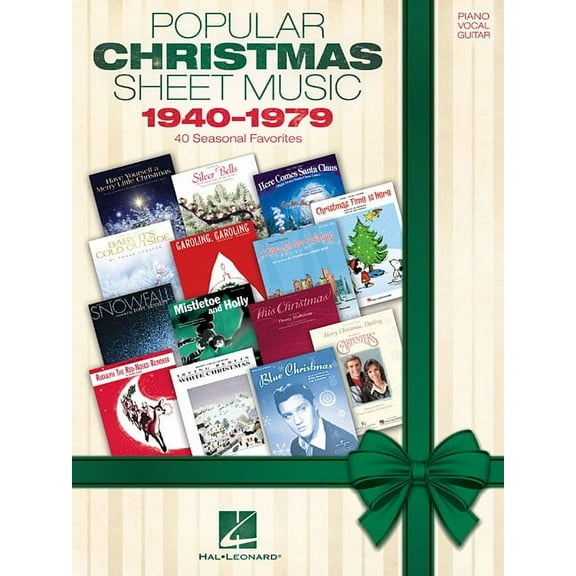 Popular Christmas Sheet Music: 1940-1979: 40 Seasonal Favorites, (Paperback)