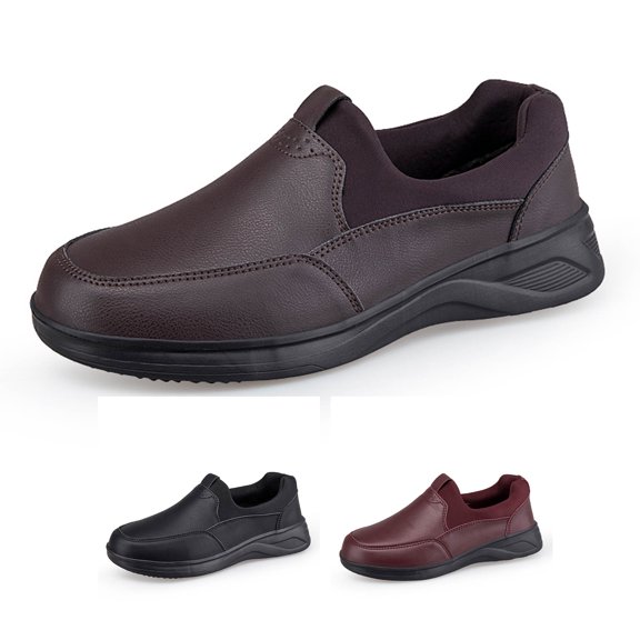 Lightweight Walking Shoes for Seniors Men Women, Non Slip Chef Work Shoes, Cushioned Comfort Casual Sneakers