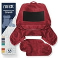 Nestl Reading Pillow, Extra Large Comfortable Bed Rest Pillow with Arms