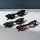 thumbnail image 4 of Gafas de sol pequeñas de ojo de gato para mujer, anteojos de sol ajustados, Retro, Vintage, estrecho, 3 pares por juego, 4 of 4