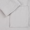 thumbnail image 5 of Superior Waffle Weave Cotton Unisex Adult Bath Robe, Silver, Small, 5 of 12