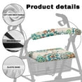thumbnail image 6 of COEQINE Flowers Rollator Seat Cover Rollator Walker Accessories Seat Cushion Walker Accessories Easy to Install Walker Seat Cover Set of 2 Piece Seat Covers, 6 of 7