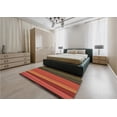 thumbnail image 4 of Ahgly Company Indoor Round Patterned Red Fox Red Area Rugs, 5' Round, 4 of 6