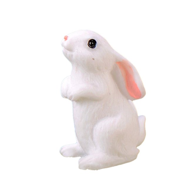 Billuyoard Adorno de conejo, práctico, creativo, encantador, exquisito, estatua de conejito vívido, interesante de conejito pequeño multifuncional Decoración del hogar tipo 4 Billuyoard HA060073-04