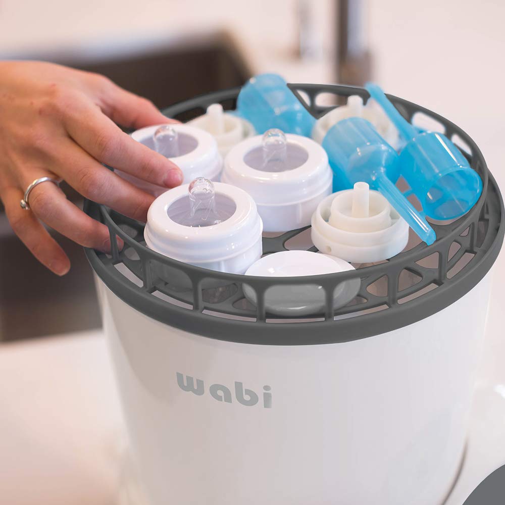 Wabi Baby Electric Steam Baby Bottle and Breast Pump Part Sterilizer and Dryer Gray WA-8811N