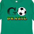thumbnail image 4 of Inktastic Go, Brazil- Soccer, Football Boys or Girls Long Sleeve Toddler T-Shirt, 4 of 5