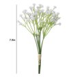 thumbnail image 3 of MERILER 4PCS Realistic Artificial Baby's Breath Flowers - Plastic Gypsophila Bouquet for Wedding and Home Decor, 7.48 Inches Long (Set of 4), 3 of 6