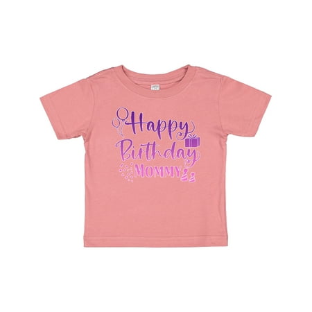 

Inktastic Purple Happy Birthday Mommy Gift Baby Boy or Baby Girl T-Shirt
