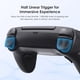thumbnail image 4 of [Negro] Adecuado para Controlador Inalámbrico PS4 Controlador Computadora PC Luminoso RGB Balancín Hall Alta Precisión 360 ​​​​° + Disparador Lineal Hall Con Botones Dobles Traseros Programables, 4 of 9