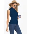 thumbnail image 5 of FITVALEN Women's Mock Turtleneck Tank Tops Sleeveless Stretch Slim Fit Top Base Layer Shirt, 5 of 7