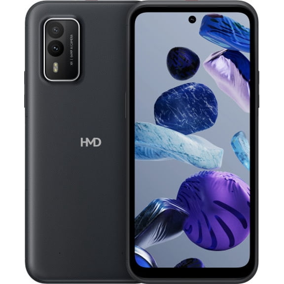 HMD XR21 5G Rugged Smartphone US Version Factory Unlocked Dual SIM, 6.49-Inch Screen, 64MP Dual Camera 6GB 128GB Midnight Black