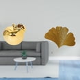 thumbnail image 2 of Estatua decorativa,Escultura de frutas para decoración del hogar para escritorio interior.,Esculturas de pared de hojas,Esculturas de pared de hierro forjado con hojas de ginkgo,Escultura de, 2 of 8