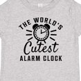 thumbnail image 4 of Inktastic The Worlds Cutest Alarm Clock Boys or Girls Baby T-Shirt, 4 of 5