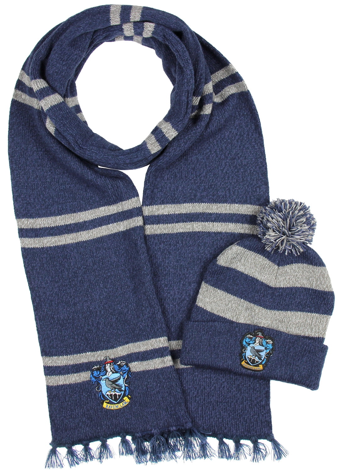 Harry Potter Knit Hat Scarf & Gloves In 3 House Hufflepuff Ravenclaw & Slytherin 