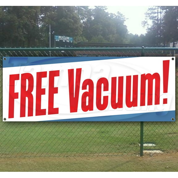 Free Vacuum 13 oz Vinyl Banner With Metal Grommets