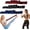 3pcs-B, variant on Fitness Resistance Bands, Numbered Resistance Band for Glutes, 8-Section Elastic Training Bands for Yoga, Stretching, Pilates, Fitness