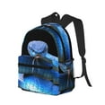 thumbnail image 2 of Gaeub Blue Viper Snake School Backpack Waterproof Bookbag for Men Women College High School Bags, 2 of 8