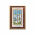 thumbnail image 1 of Rustic Wall Art with Frame, Meadow Grass with Tree Through Window Countryside Rural Cottage Flourishing Image, Printed Fabric Poster for Bathroom Living Room, 23" x 35", Multicolor, by Ambesonne, 1 of 2