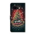 thumbnail image 3 of Case For Google Pixel 9a Crystal Material Painted Pattern With Multi-Card Holder Bills Slot, PU Leather Magnetic Wallet Case,Red,For Pixel 9a, 3 of 6