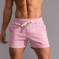 thumbnail image 4 of Yuwull Men's Gym Workout Shorts Running Lightweight Athletic Short Pants Bodybuilding Training Mens Basketball Shorts Pink Shorts, 4 of 6