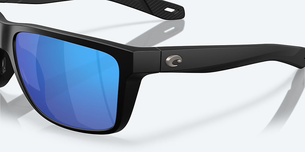 Costa Del Mar Unisex Size 58 Polarized Broadbill II Sunglasses, Matte Black/Blue Mirror 580G