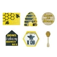 thumbnail image 2 of Set of 12 Bee Wooden Sign Tiered Tray Decor , Bumble Bee Wood Block Spring Summer Farmhouse Bee Home Kitchen Decor Self-Standing Display for Tray, Mantel, Bar, Shelf, 2 of 9